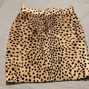 Vintage Tan and Black Pencil Skirt